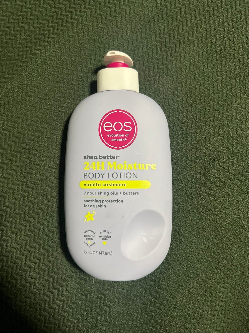 eos vanilla cashmere body lotion